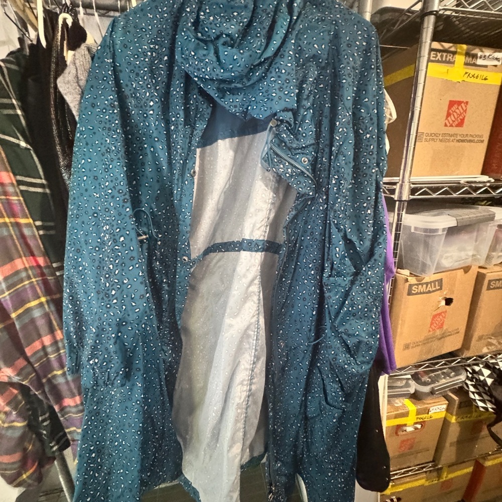 Torrid Blue Patterned Nylon Jacket - image 2